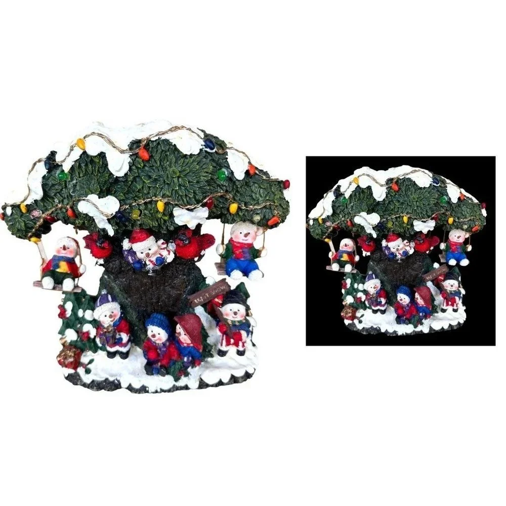 Vintage Holiday Collection Snowman Musical Lights   Music Tested Works C…